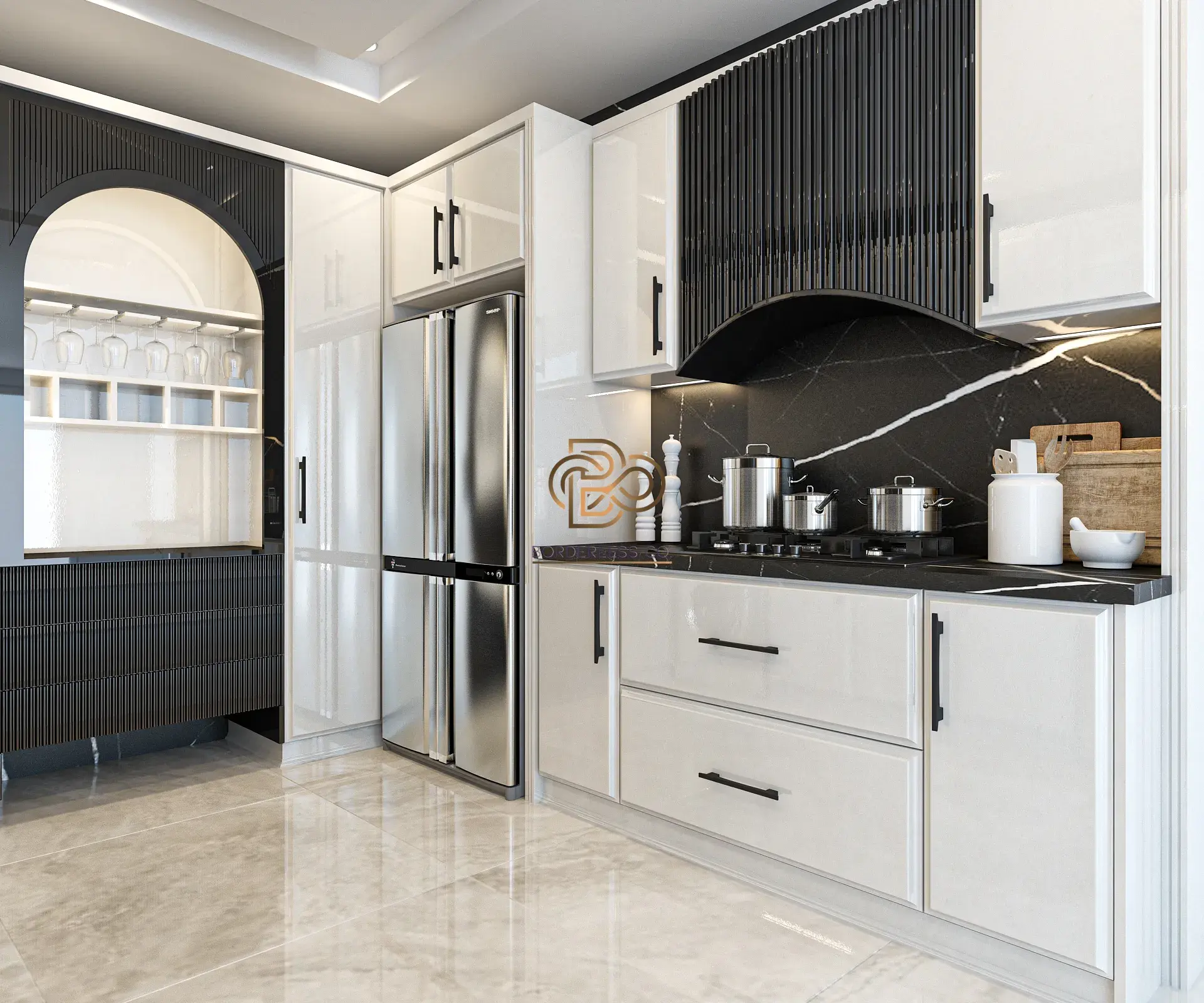 کابینت های گلاس (High Gloss)