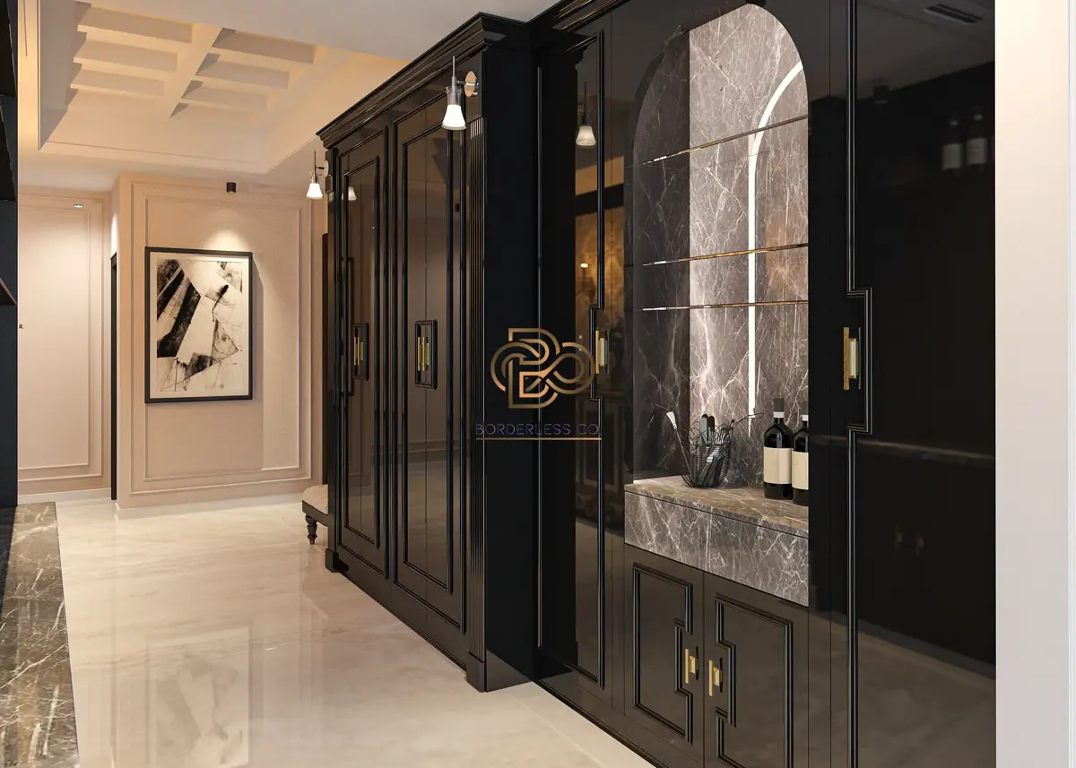 کابینت MDF مات و طرح چوب