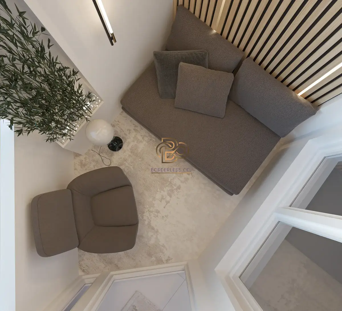 طراحی زیر پله و راه پله گرد